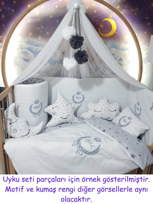 Bebek Odası, Çocuk Odası, Bebek Uyku Seti, Çocuk Uyku Seti, Bebek İsimli Kişiye Özel, Nakışlı Bebek Uyku Seti, İsme Özel Nakışlı Uyku Seti
