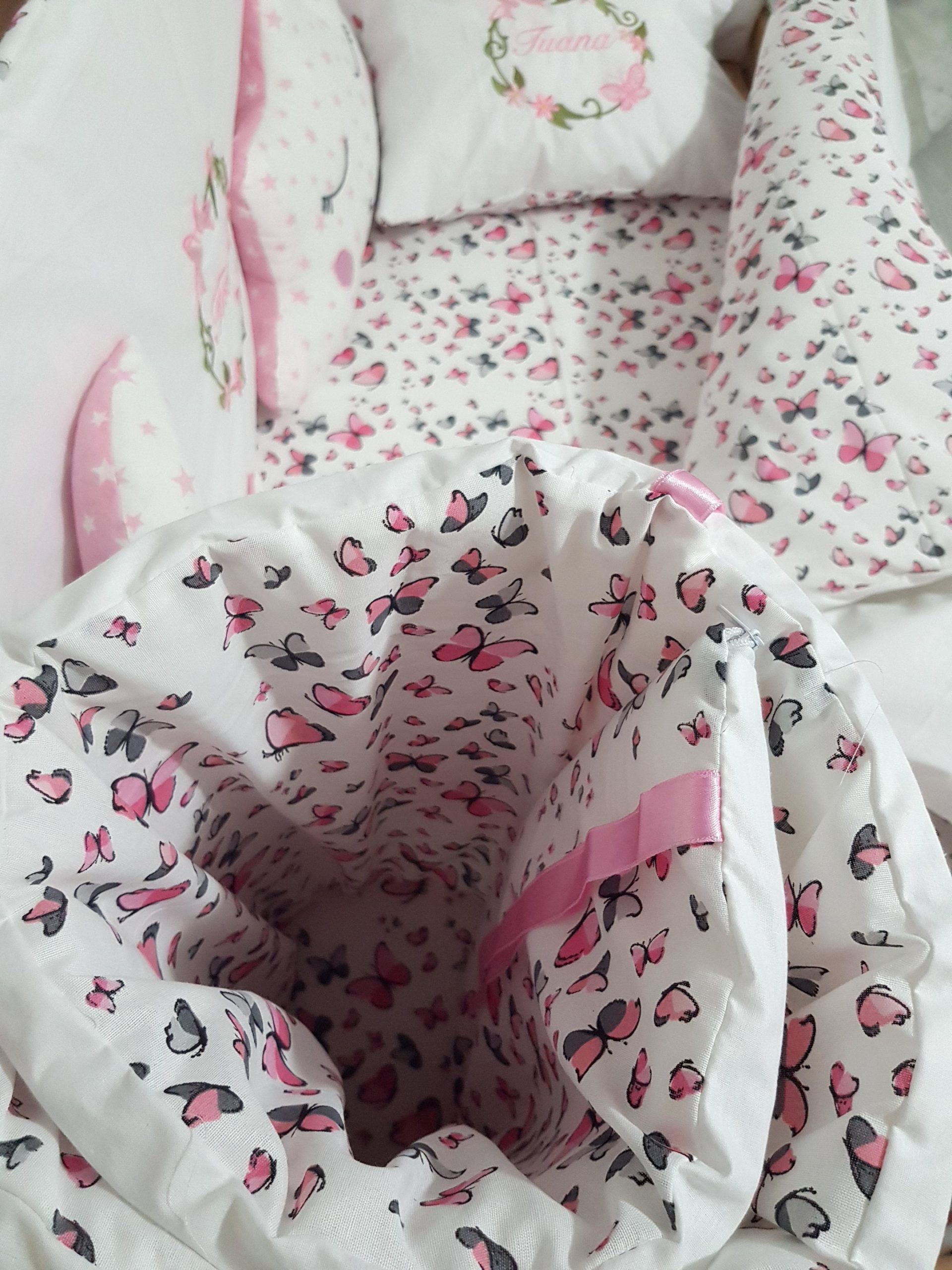 Kelebek Nakışlı Uyku Seti, Çiçek Nakışlı Uyku Seti, Kurdele Nakışlı Uyku Seti, Fiyonk Nakışlı Uyku Seti