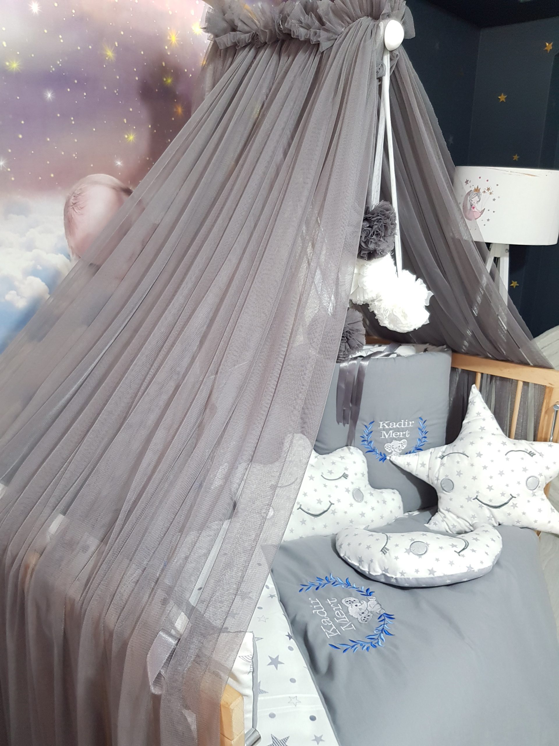 Nakışlı Uyku Seti, Yorgan, Çarşaf, Yastık, Nevresim Takım, Nevresim Seti, Beşik Yan Koruma