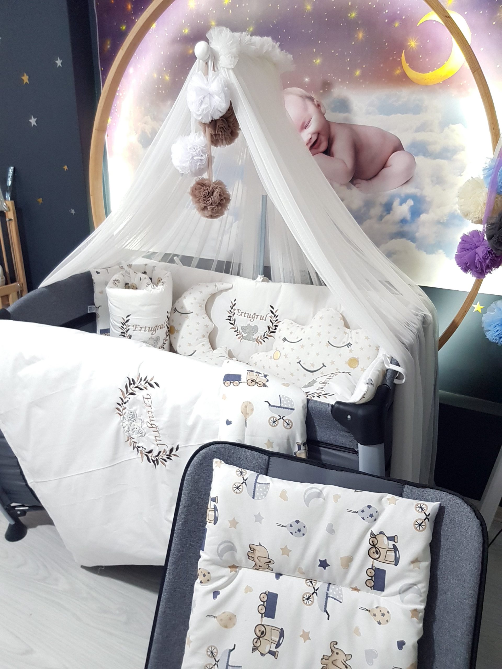 H7_Bebek_Uyku_Seti_Yaprak_Dalı_ve_Fil_Nakışlı_Modeli_(18) Bebek İsimli Kişiye Özel, Nakışlı Bebek Uyku Seti, İsme Özel Nakışlı Uyku Seti, Bebek İsimli Uyku Seti