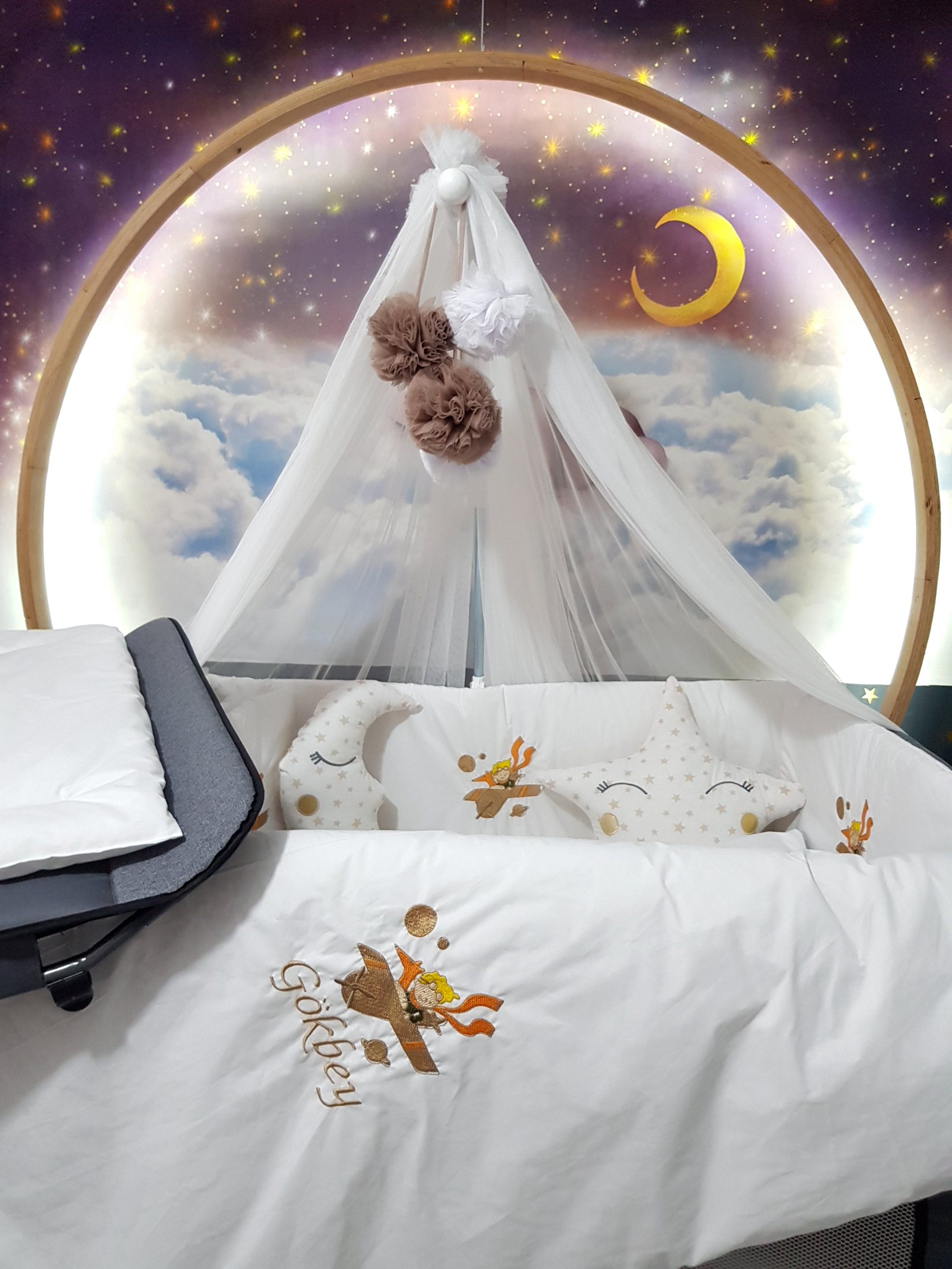 K5_Nakışlı_Uyku_Seti_Uçak_ve_Küçük_Pilot_Bebek_Odası_(6) Bebek İsimli Uyku Seti, Nakışlı Uyku Seti, Yorgan, Çarşaf, Yastık, Nevresim Takımı, Nevresim Seti, Beşik Yan Koruma, Beşik Kenar Korumalık, Lüks Cibinlik