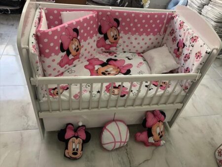 60x120 Pembe Minnie Mouse Avantajlı Karakter Serisi Uyku Seti