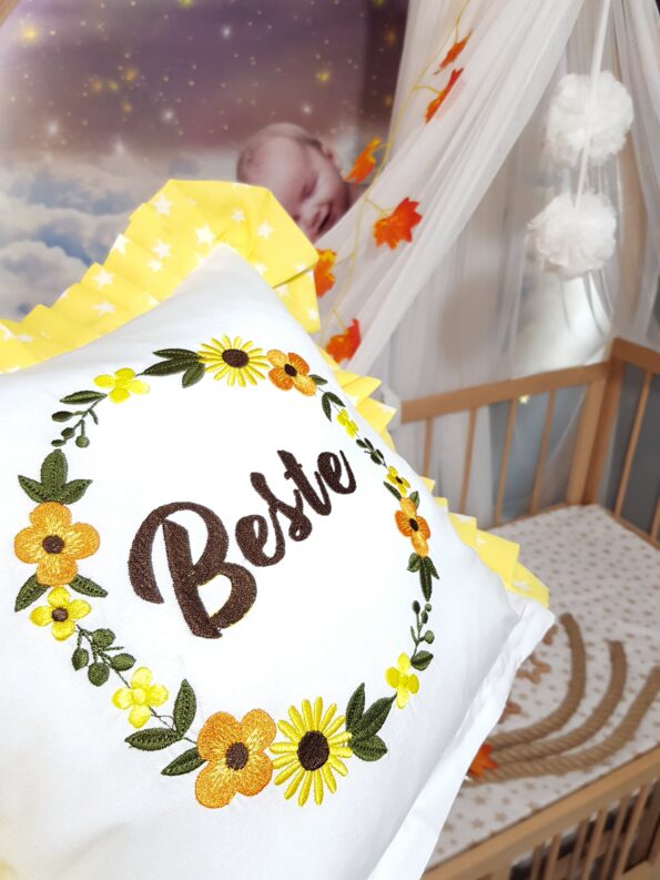 dekoratif yastık, bebek kırlenti, beşik kırlenti