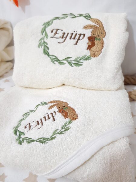 bebek bornoz takımı, isimli çocuk bornozu, isimli bebek bornoz takımı, isimli bebek bornoz seti, isimli bebek bornoz, erkek bebek bornoz takımı