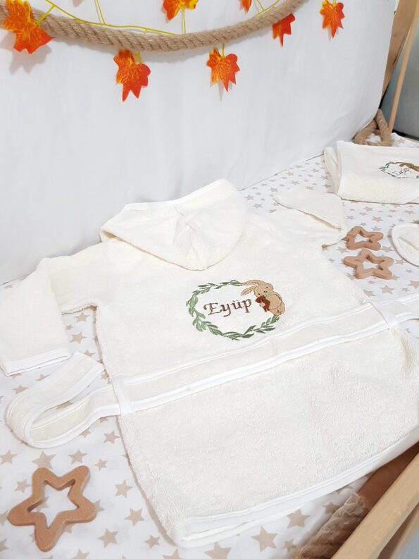 bebek bornoz takımı, isimli çocuk bornozu, isimli bebek bornoz takımı, isimli bebek bornoz seti, isimli bebek bornoz, erkek bebek bornoz takımı