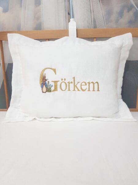 kırlent kılıfı, yastık kılıfı, müslin kırlent, takı yastığı, bebek yastığı, dekor yastığı