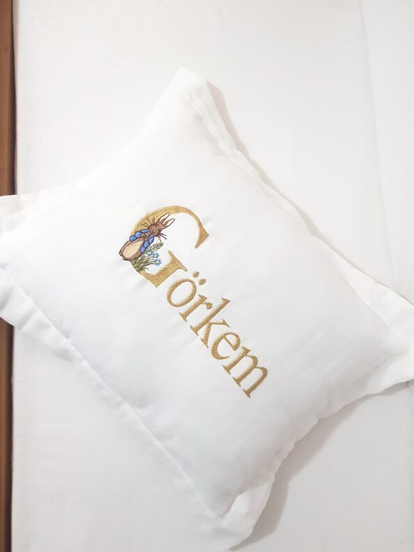 kırlent kılıfı, yastık kılıfı, müslin kırlent, takı yastığı, bebek yastığı, dekor yastığı
