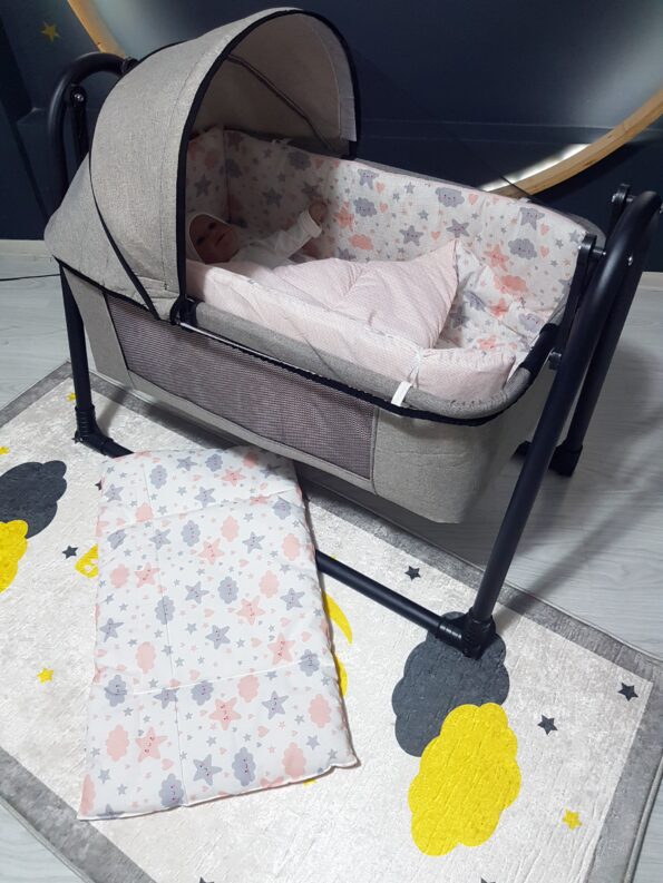 45x85 bebek uyku seti, bebek uyku seti, pamuklu uyku seti, portatif beşik uyku seti, anne yanı sallanır sepet beşik, 45x85 sepet beşik uyku seti, anne yanı beşik uyku seti, sallanır beşik uyku seti, bebek beşik uyku seti