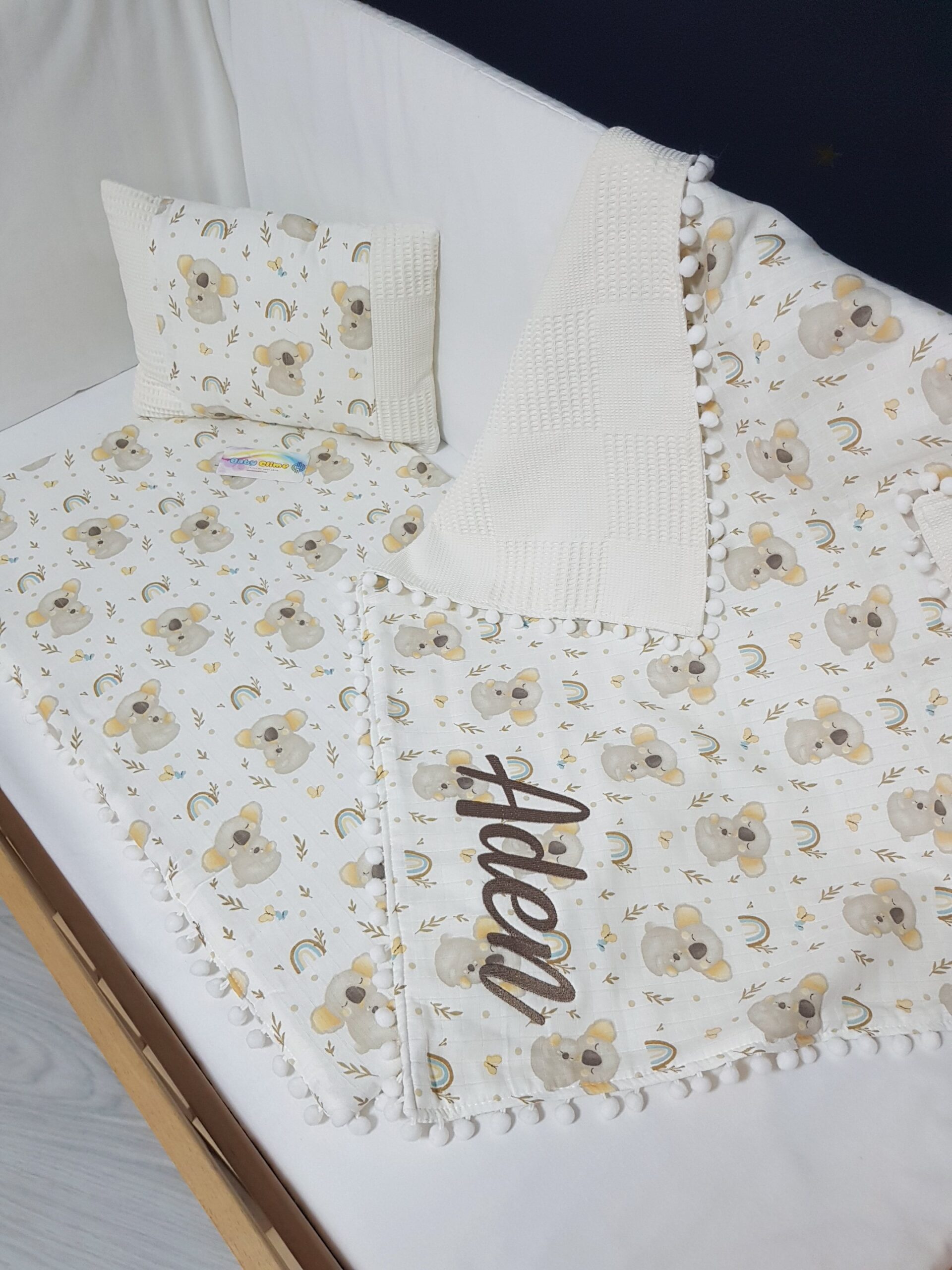 müslin_pike_alt_değiştirme_seti_koalalı_alt_açma_minderi_battaniye_yastık_(7) bebek alt açma seti, bebek alt değiştirme seti, alt açma minderi, müslin pike battaniye, koalalı alt açma minderi