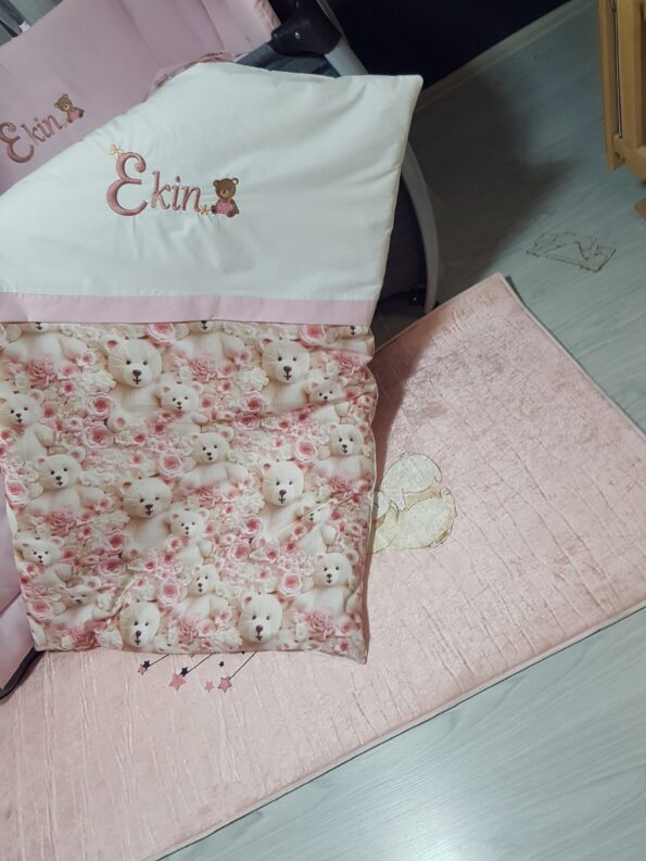 nakışlı bebek uyku seti, bebek uyku seti isimli, bebek isimli uyku seti, pamuklu uyku seti, bebek uyku seti nakışlı