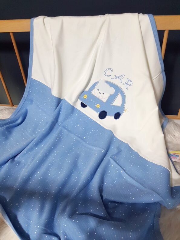 bebek battaniyesi, pamuklu penye bebek battaniyesi, isimli bebek battaniyesi, bebek arabası örtüsü, emzirme bezi, pamuklu bebek battaniye