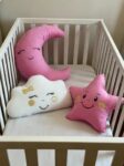 Pembe Uyku Arkadaşı Yastık Seti - Kurdele Nakışlı 1 kız_bebek_uyku_arkadası_yastık_pembe_(1)
