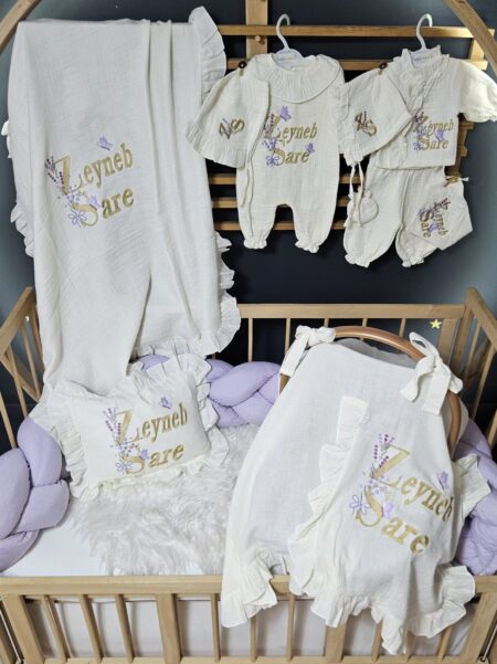 Baby shower hediyesi olarak tercih edilen isimli hastane çıkışı müslin setleri, sevdiklerine anlamlı ve kişiye özel bir hediye arayanlar için ideal bir seçenektir.