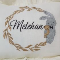 isim nakışlı müslin hastane çıkışı