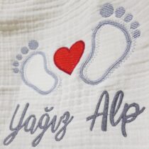 Müslin Hastane Çıkışı 4 Katlı %100 Pamuk Doğal Bebek Seti