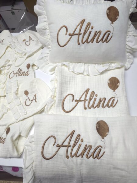 müslin hastane çıkışı, yenidoğan tulum, bebek battaniyesi