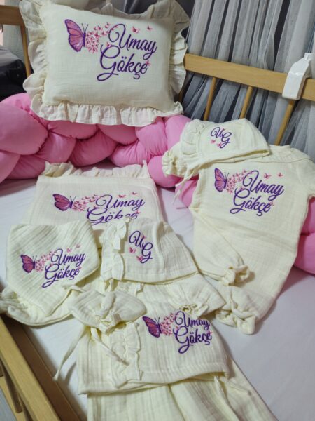 10’lu yenidoğan hastane çıkışı seti, 5 parça yenidoğan hastane çıkışı, pamuklu yenidoğan hastane çıkışı