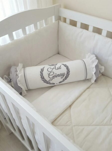 nakışlı şeker yastık, dantelli yastık